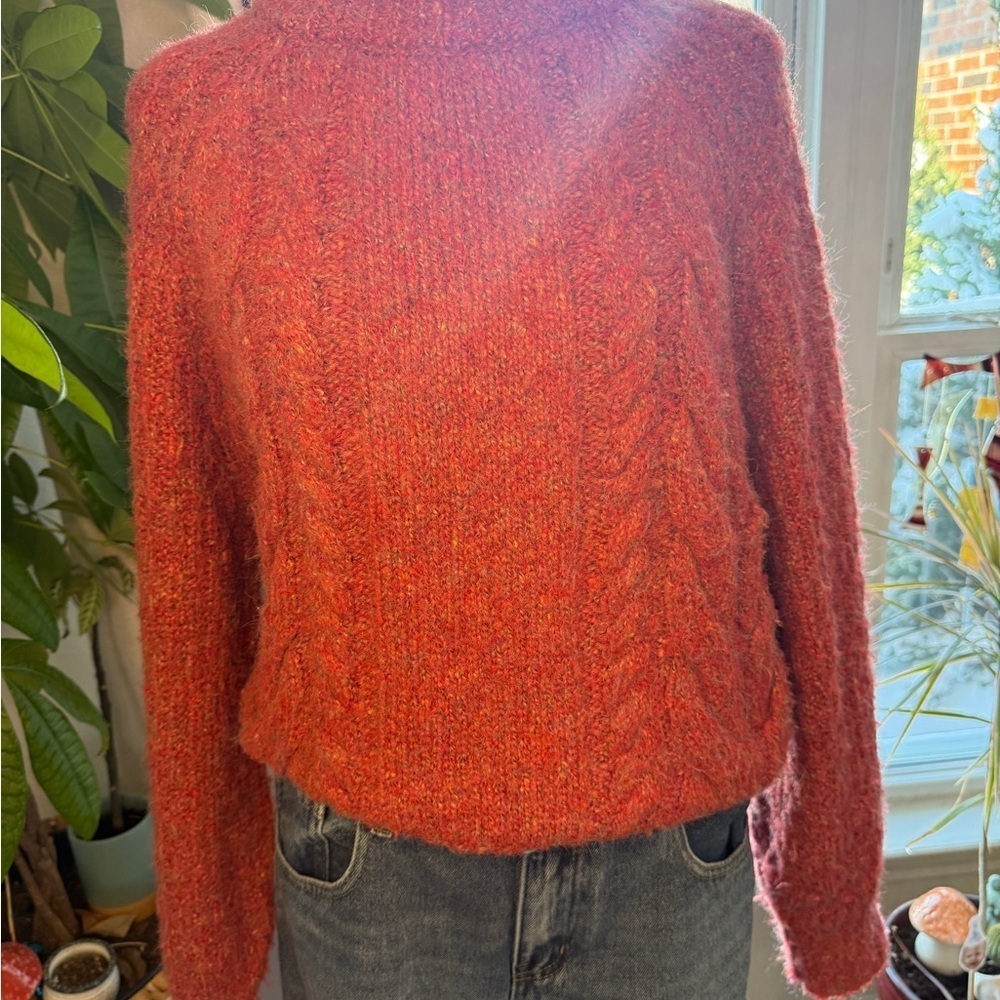 Universal Thread Rust Cable Knit Sweater - Picture 6 of 11
